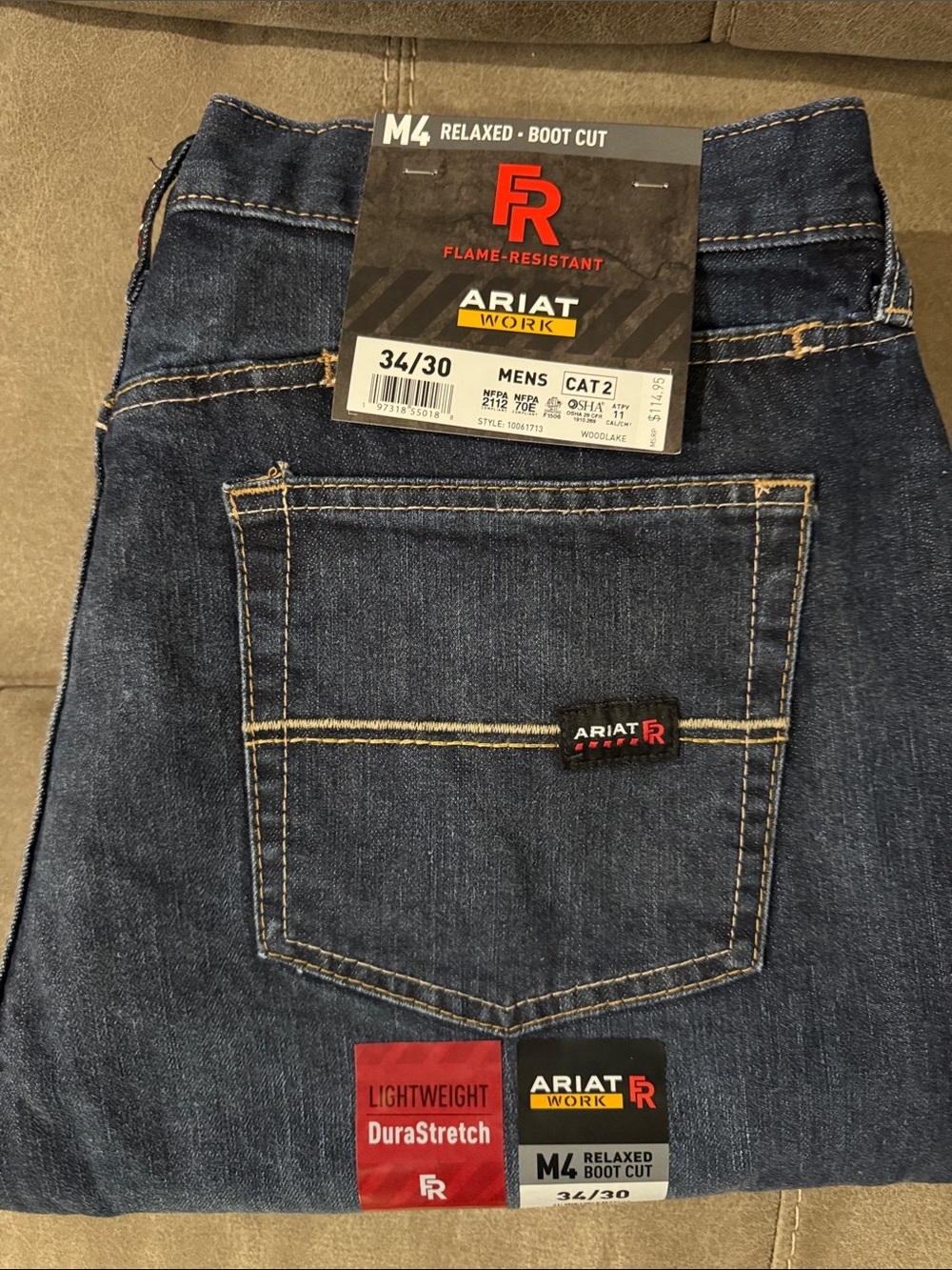 Ariat M4 Relaxed Bootcut Jeans in Dark Indigo
